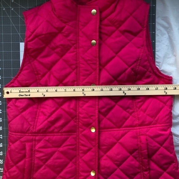 NWT Kim Rogers Women’s Vest Puffy Quilted Jacket Pink Size S - Picture 9 of 14